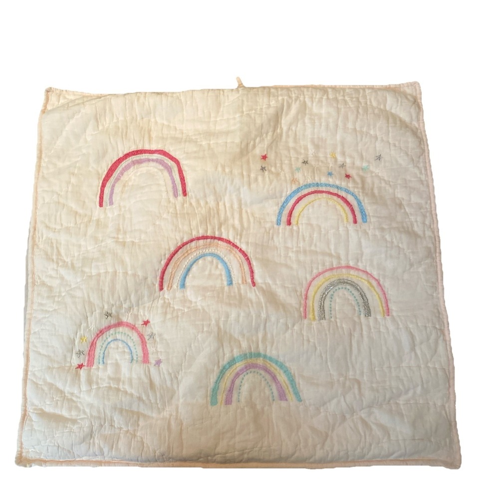 Pottery Barn Kids Molly Rainbow Quilted Sham Euro